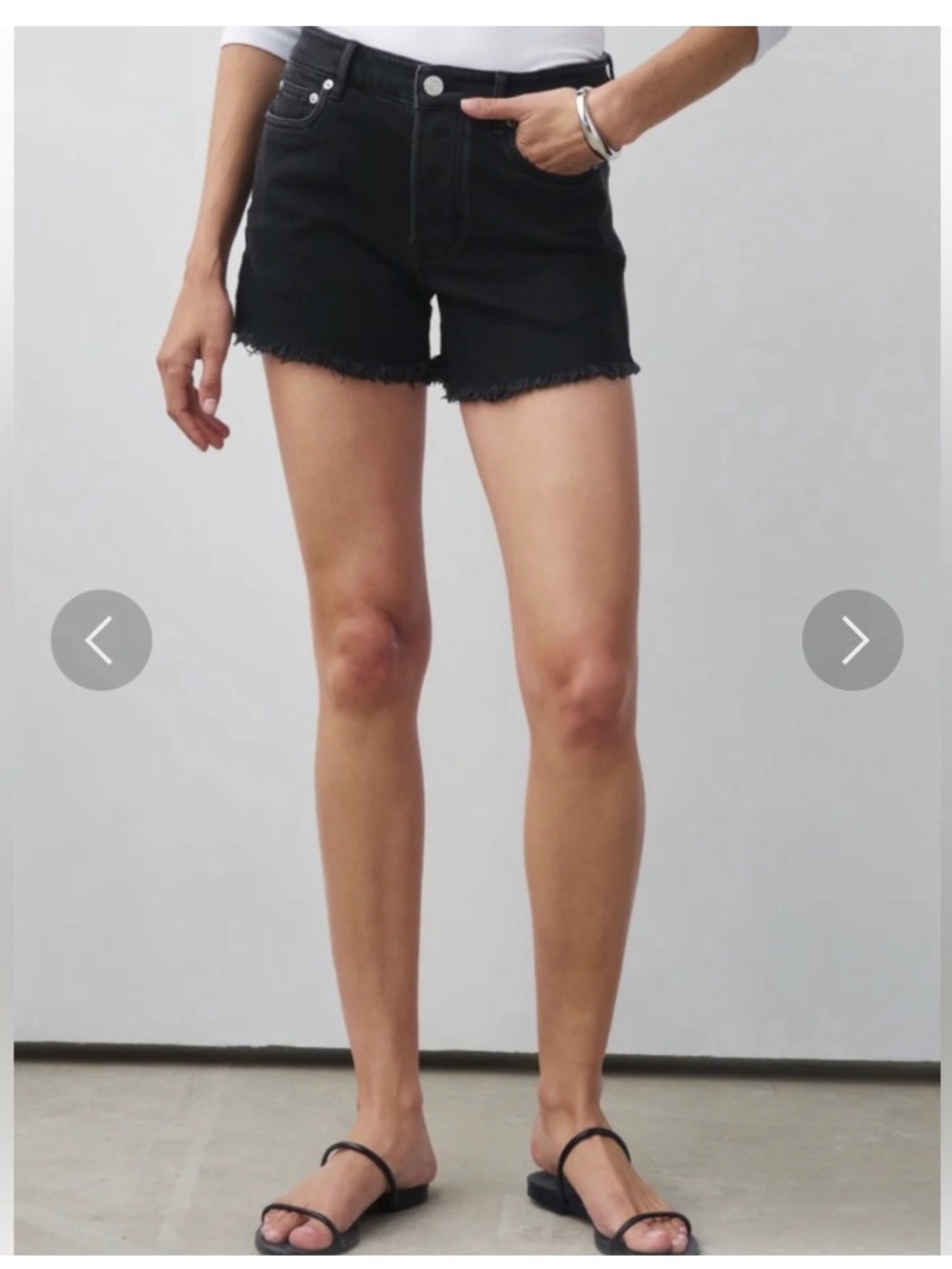 AYR The Juuust Riiight Shorts in Black Size 27